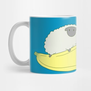 Sheep and Giant Banana Mug